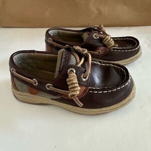 SPERRY KID'S BLUEFISH LC BOAT SHOE - Brown